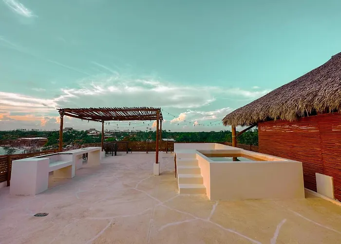 Penthouse Con Jacuzzi Privado, Cenotes, Piscinas, Gym Y Mas Appartement *
